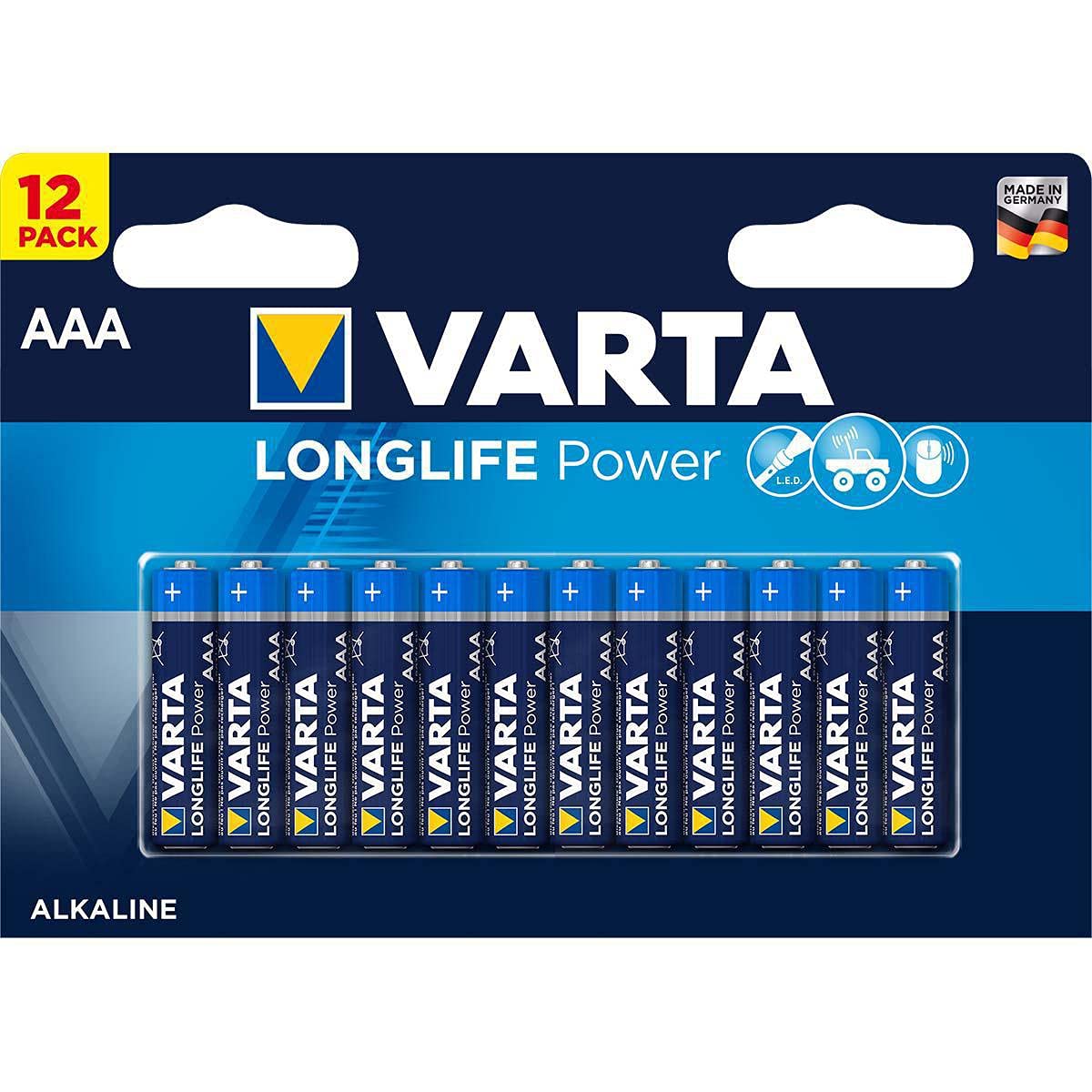 VARTA Lot de 6 Blisters de 12 Piles High Energy 4903 AAA Micro LR03