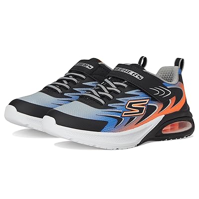SKECHERS KIDS Microspec Max Advance 404101L (Little Kid/Big Kid) Boys Shoes Black/Charcoal