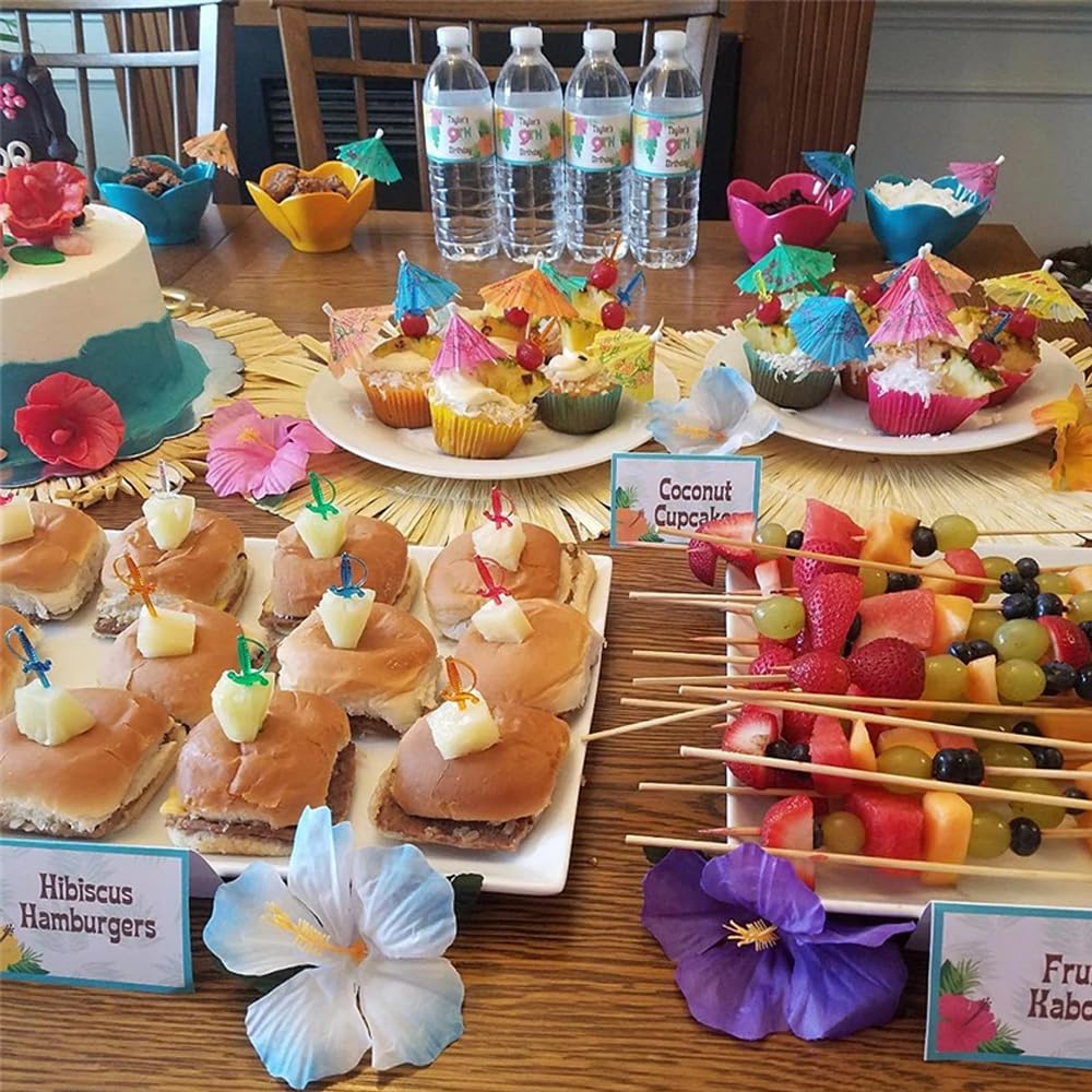 Alipis 200pezzi Ombrelli Cocktail Decorativi Cocco per e Estivi Stuzzicadenti per Bevande e Dolci per Compleanni e Hawaiane