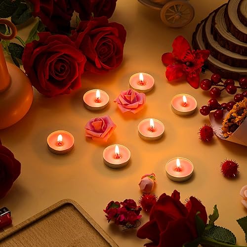 Miniatura 6 de 200 velas de té sin humo, mini velas sin goteo a granel para cenas, fiestas, decoración del hogar, boda, centro de mesa, cumpleaños, San Valentín