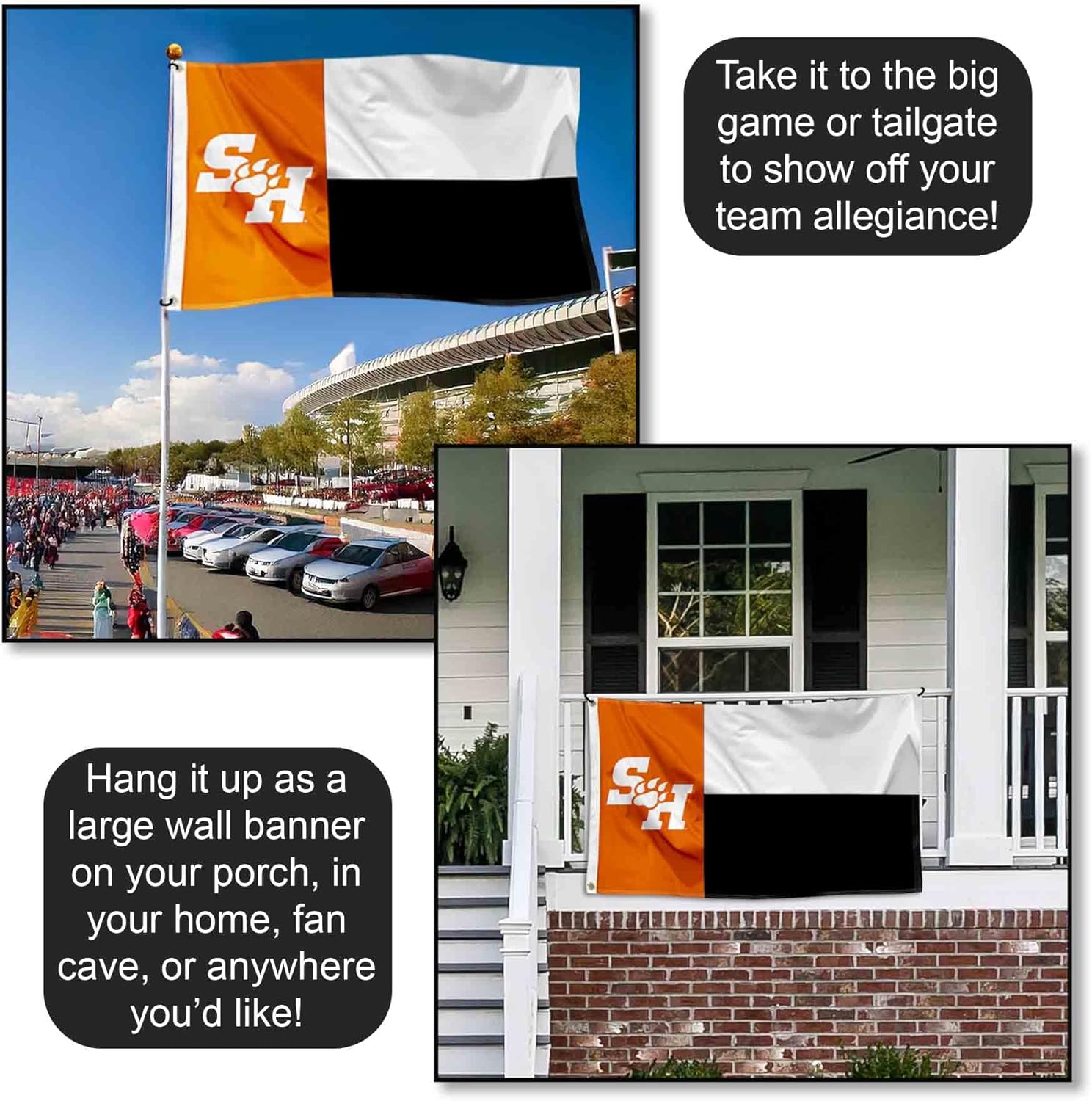 Sam Houston State Bearkats State of Texas Flag