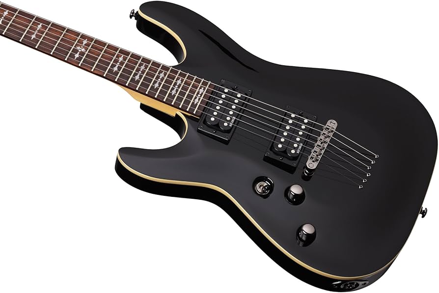 Amazon.com: Schecter Omen-6 Left-Handed - Gloss Black : Musical