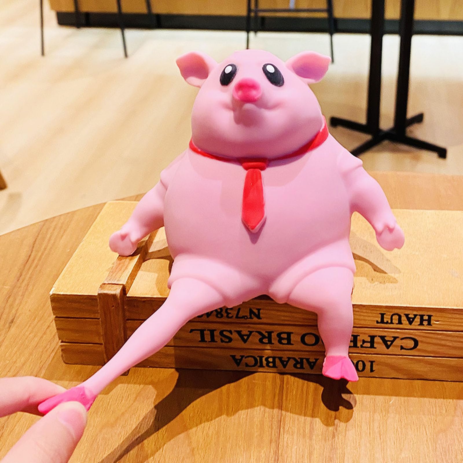 Amazon.co.jp: Linboo 減圧ピンクの豚は、つまんで引っ張ることができ