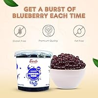 Vista 3 de Fanale Perlas de Boba Explosivas de Arándano, Veganas, Sin GMO, Sin Gluten, Sin Grasa, Perfectas para Té de Burbujas, Licuados, Helados, Postres
