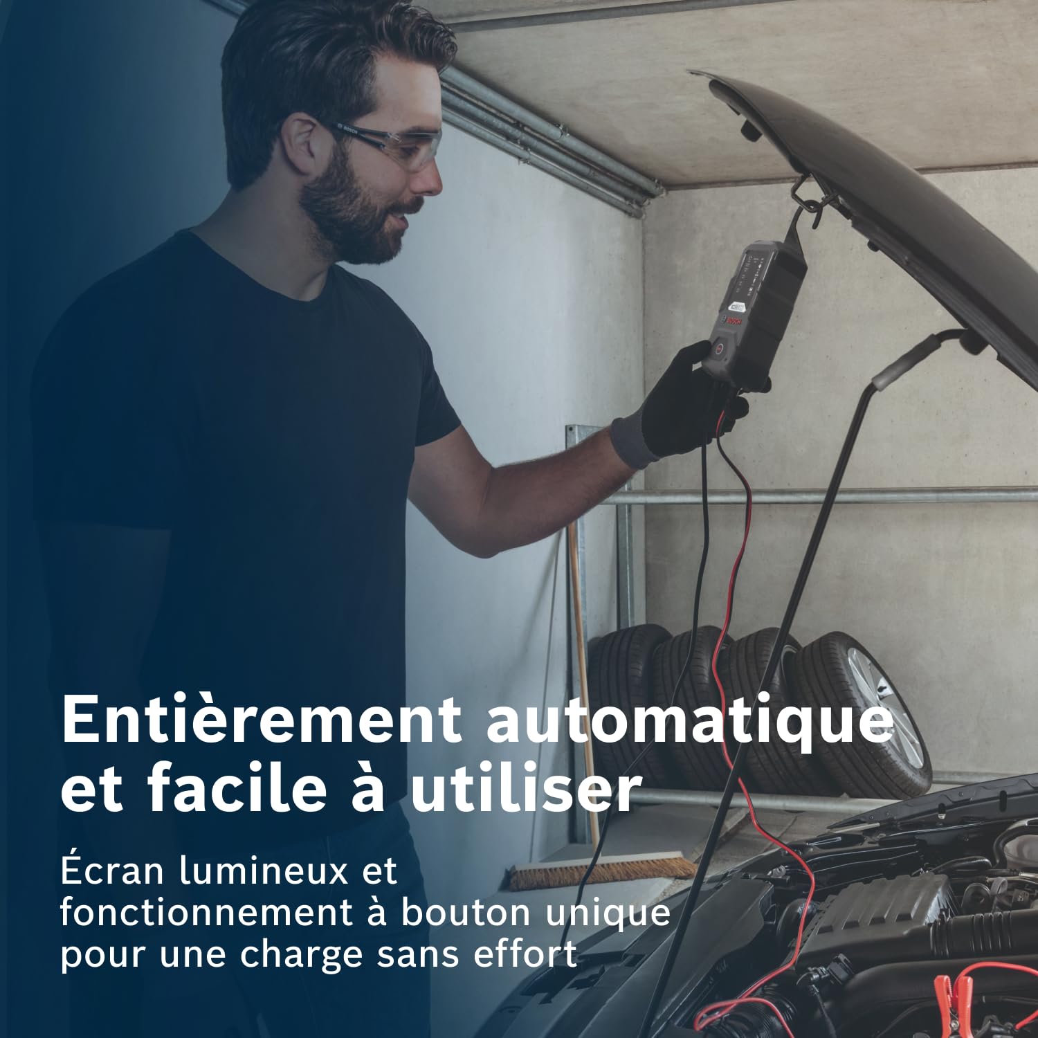 BOSCH Chargeur de Batterie 0189911010 | Avec Fonction de Maintien - Pour Batteries 12 V Plomb-acide, AGM, GEL, EFB et SLI