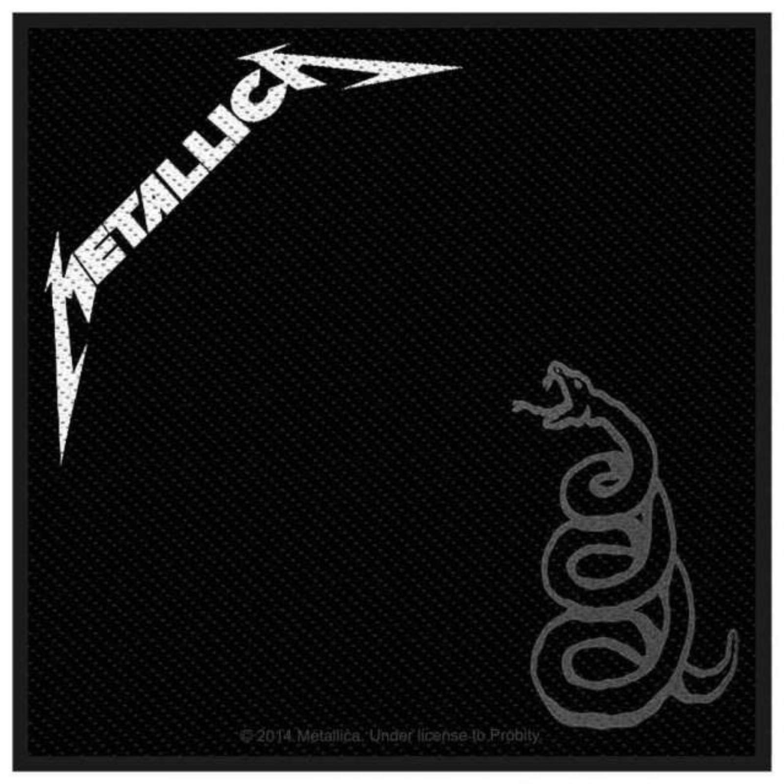 Parche de Metallica Black Album 2746 de alta calidad con tejido bordado de alta densidad