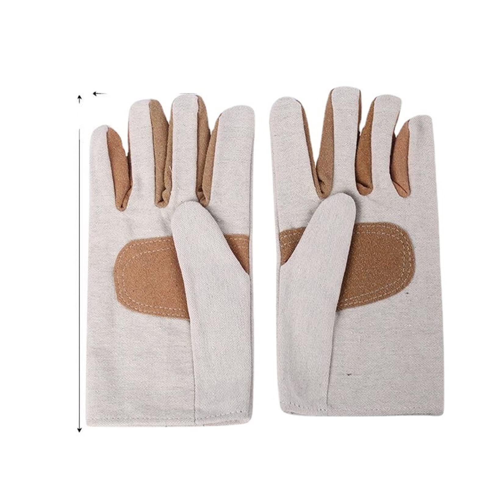 Welding Supplies Work Gloves Leather Workers Work Welding Anti Scalding Safety Protection Wear-Resistant Gloves