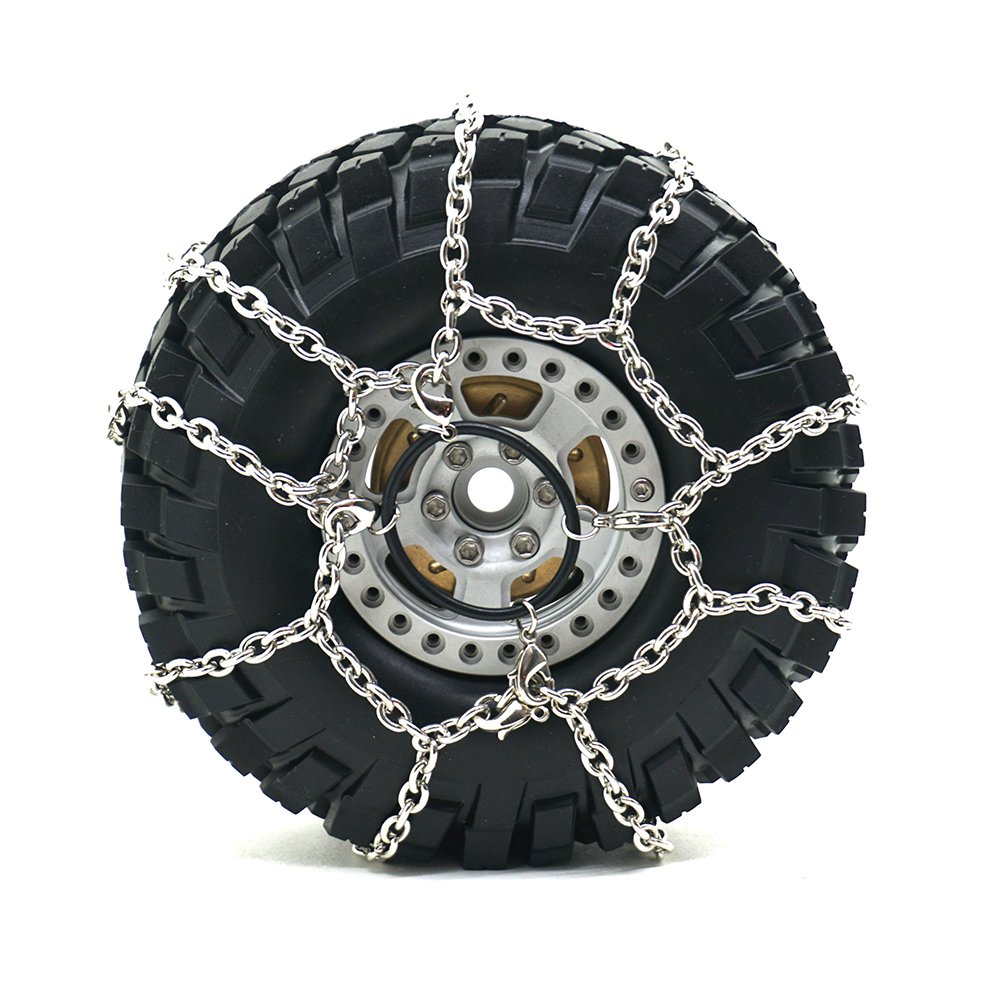 チェーン付き 1.9インチ ビードロック cc02 オフロード タミヤ