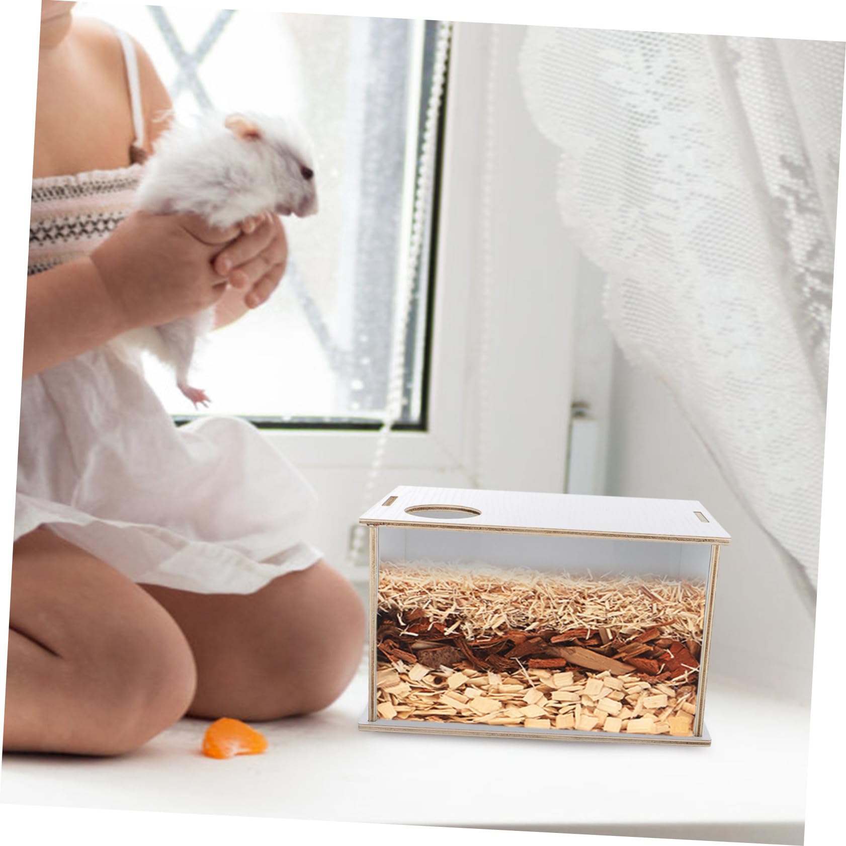 Abaodam Multifunktions Sandbad für Hamster und Chinchillas, Dekorativ