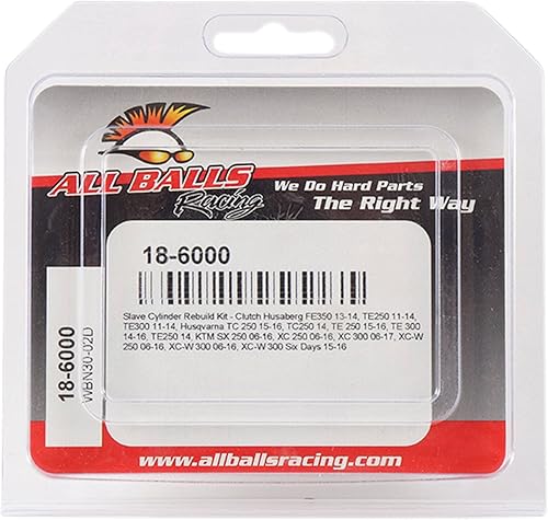 Miniatura 4 de All Balls Racing 18-6000 Kit de cilindro esclavo de embrague compatible conrepuesto para Husaberg FE 350 2013-2014, TE 250, TE 300 2011-2014