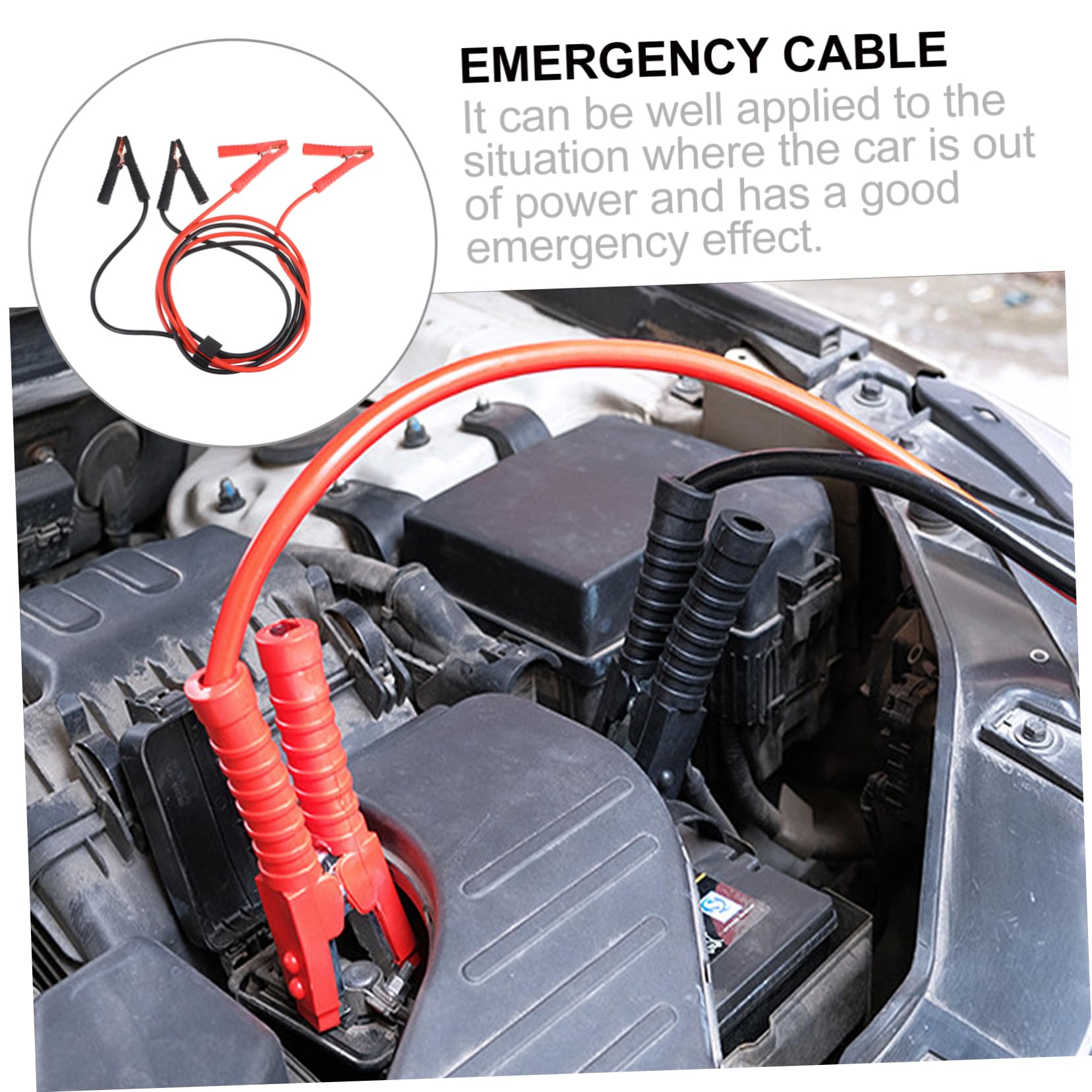 Cavo Avviamento Auto 2000a in Rame e Alluminio per Veicoli, Camion e Scooter Cavi Batteria di Emergenza Resistenti al Freddo al Calore