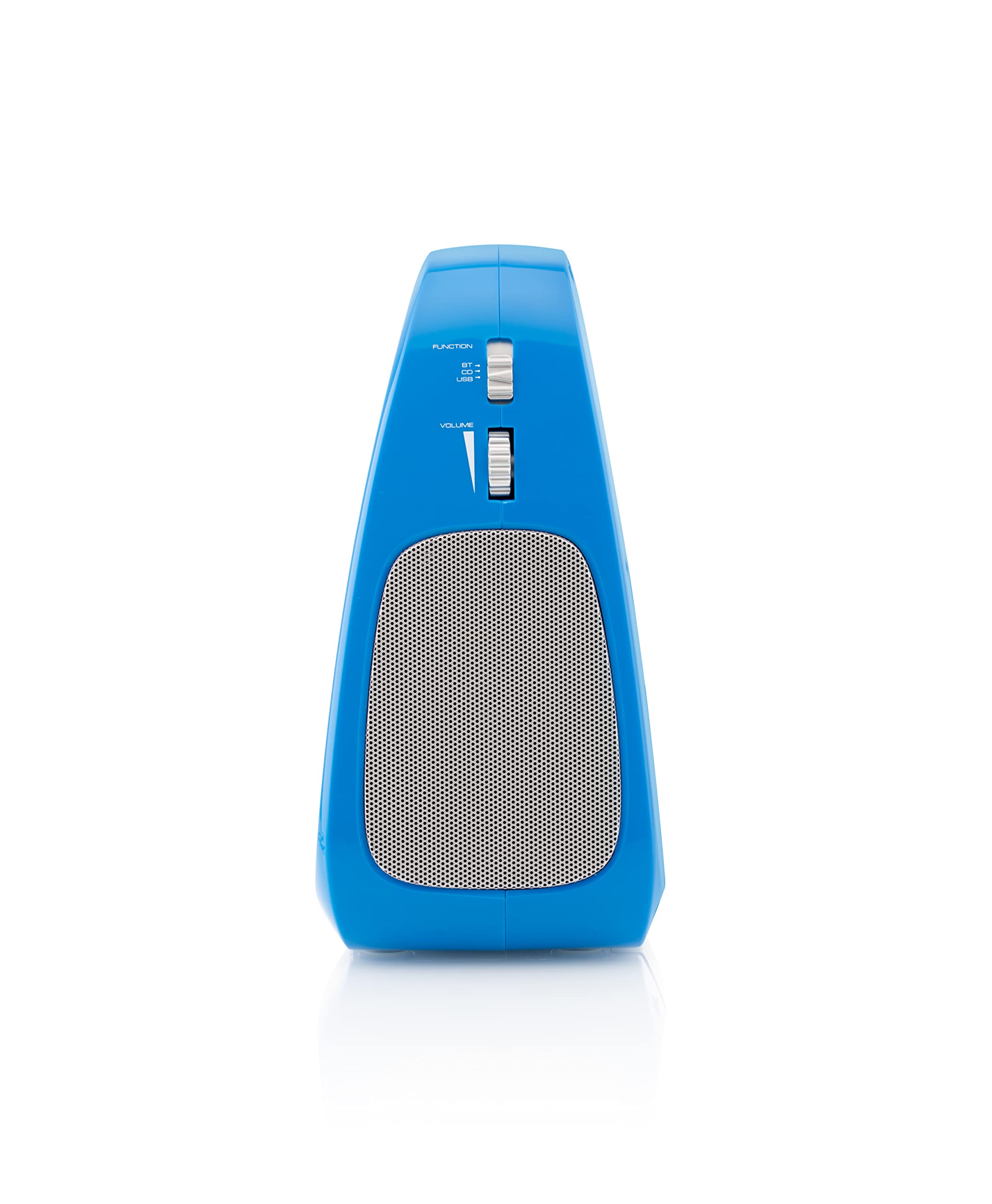GOGEN Karaoke per bambini e lettore CD, USB I MP3, microfono incluso, uscita per cuffie, portatile, batteria o alimentatore di rete, Bluetooth, prodotto per bambini, blu