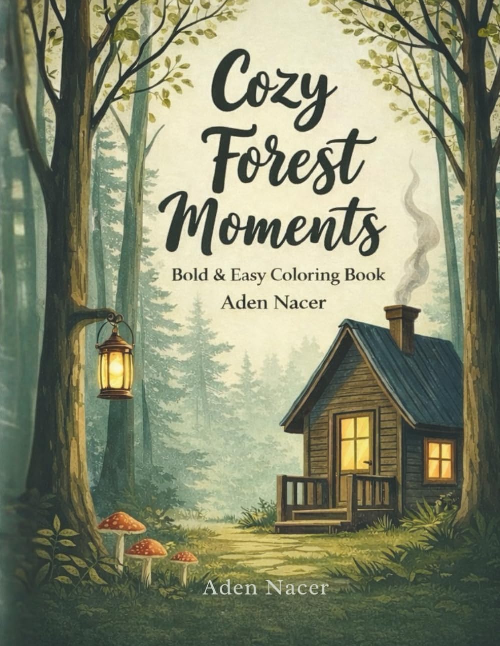 Cozy Forest Moments: Bold & Easy Coloring Book