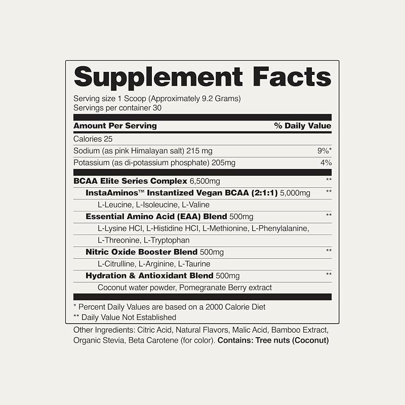 Snap Supplements BCAA Powder Essential Amino Acids, Peach Mango, 30 Serving | 5g Vegan Branched Chain Amino Acids (2:1:1 Leucine Isoleucine Valine) + Nitric Oxide Booster image 6