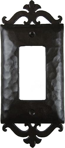 Español Scroll Hierro forjado Single Decora Switch Plate Cover eph23