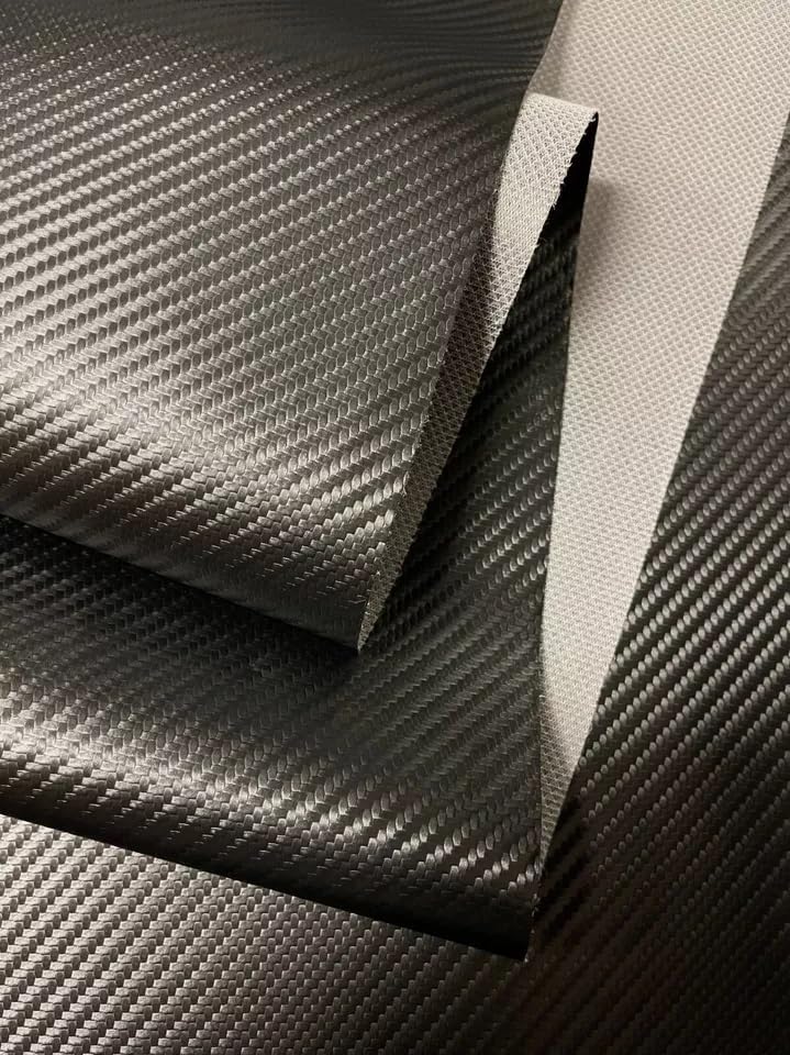 by The Yard Vinyl Fabric Faux Leather Automotive Car Upholstery 56" Wide Continuous by Yard (Black 16#)