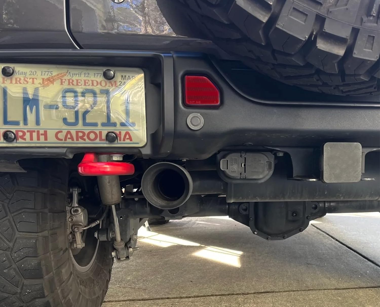 iJDMTOY OE-Spec Dark Red Lens Rear Bumper Reflector Lenses Compatible With Jeep 2018-up Wrangler JL Sahara Rubicon MOAB Trims ONLY, OE-Spec LH RH Assembly