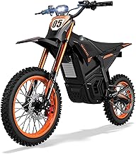 RKJ Electric Dirt Bike for Adults & Teens, 14"/12" Fat Tire, 2500W, 38MPH &
