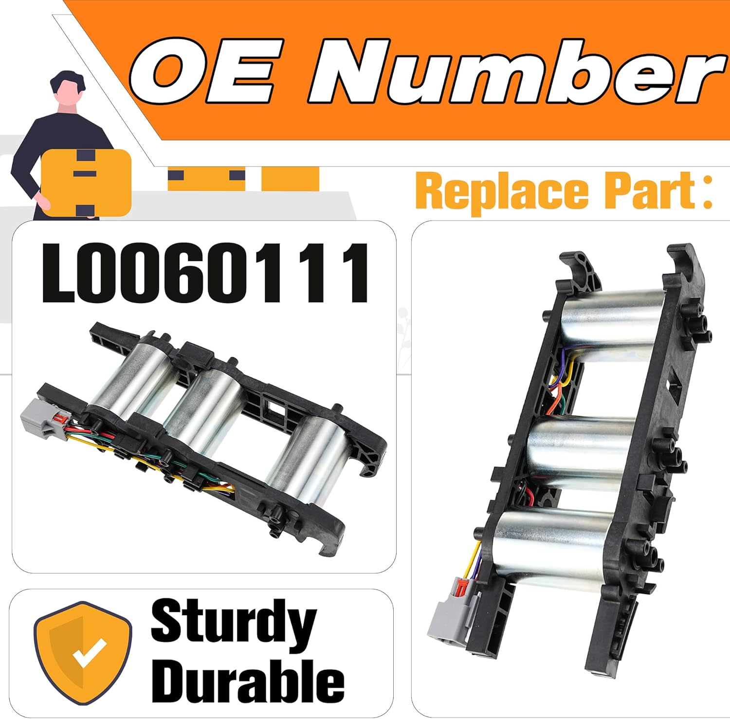 6 or 8 Way Power Seat Motor Compatible with Chevy Silverado Suburban Tahoe Avalanche GMC Sierra Yukon Cadillac Escalade 2007-2014.Replace# L0060111(Without Memory)