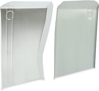 KUAFU Front Floor Pans Compatible with 1984-2001 Cherokee XJ Series Wagoneer Mid-Size Comanche MJ Series Galvanized Front Driver & Passenger Side Silvery Steel 2PCS
