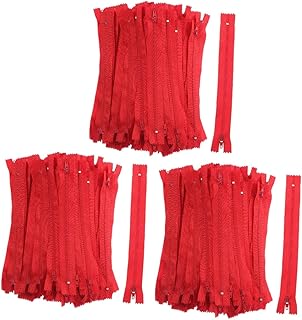 SEWACC 300 Peças Kits De Artesanato Em Massa Com Zíper Para Roupas Terno Branco Zíper Branco Substituição Zíper Bolsa De Nylon Zíper Sem Separação Zíper Acessórios De Costura Zíper