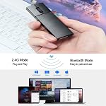 Ultra Small Bluetooth Wireless Mouse, Dual Mode (Bluetooth+2.4G) Silent Rechargeable Mouse with Case, 1200 DPI Small Portable Mini Travel Cordless Mice for PC Computer Laptop MacBook Chromebook