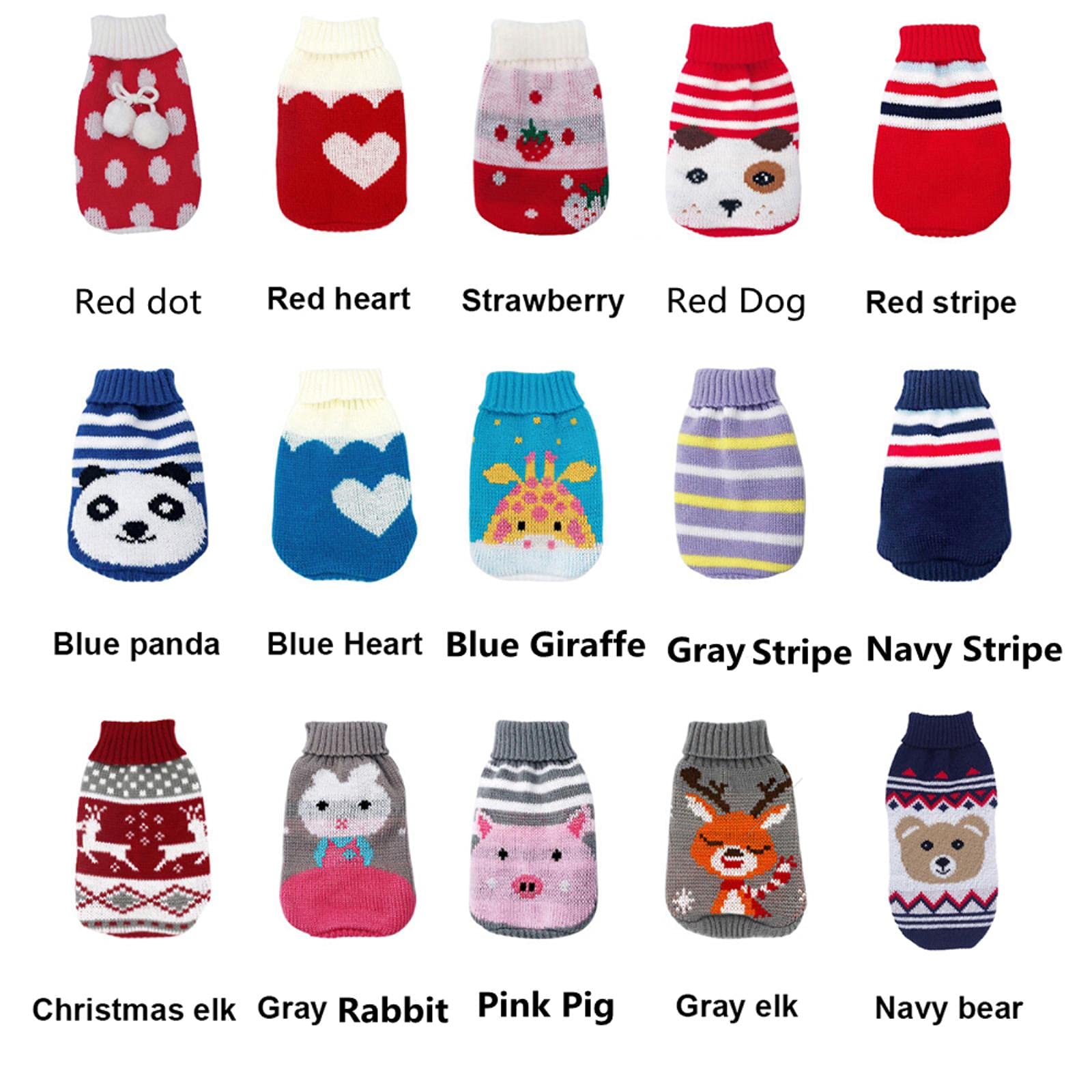 Zunea Kleine hondenkleding trui kerst winter warme trui jas zachte fleece Puppy jas vrolijk kerstkostuum outfits huisdier Chihuahua kat kleding voor