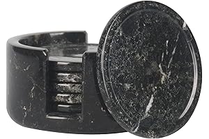 Black Marble Coasters: Elevate Your Home Decor with Sleek and Sophisticated Style