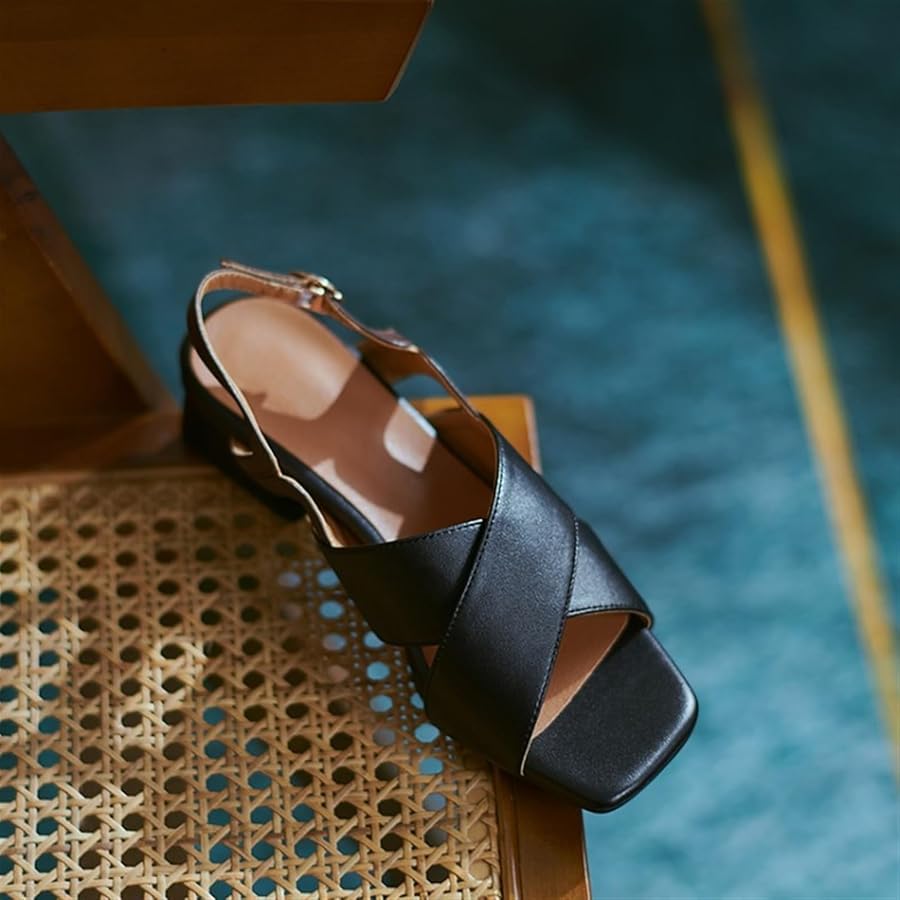 Amazon.com | YCLUCHENG Chunky Heels for Women Square Toe