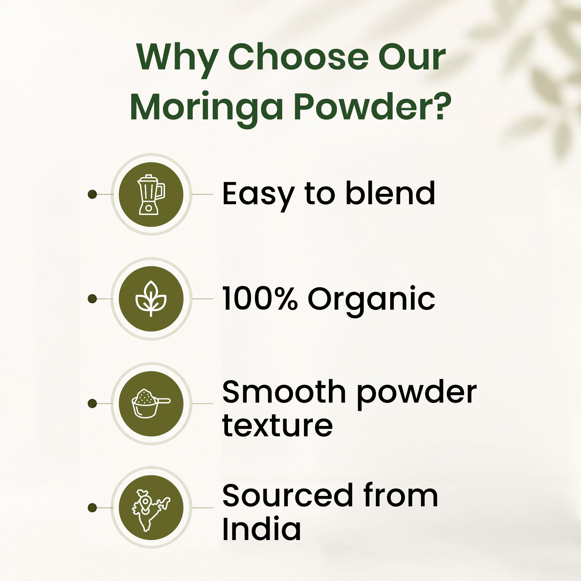 Organic Moringa Powder - 1.10 lbs (17.64 oz) | USDA Organics, Non-GMO, Kosher, Halal, Moringa Oleifera Leaf Powder - 100% Raw and Natural, Gluten-Free — Amazon image 5