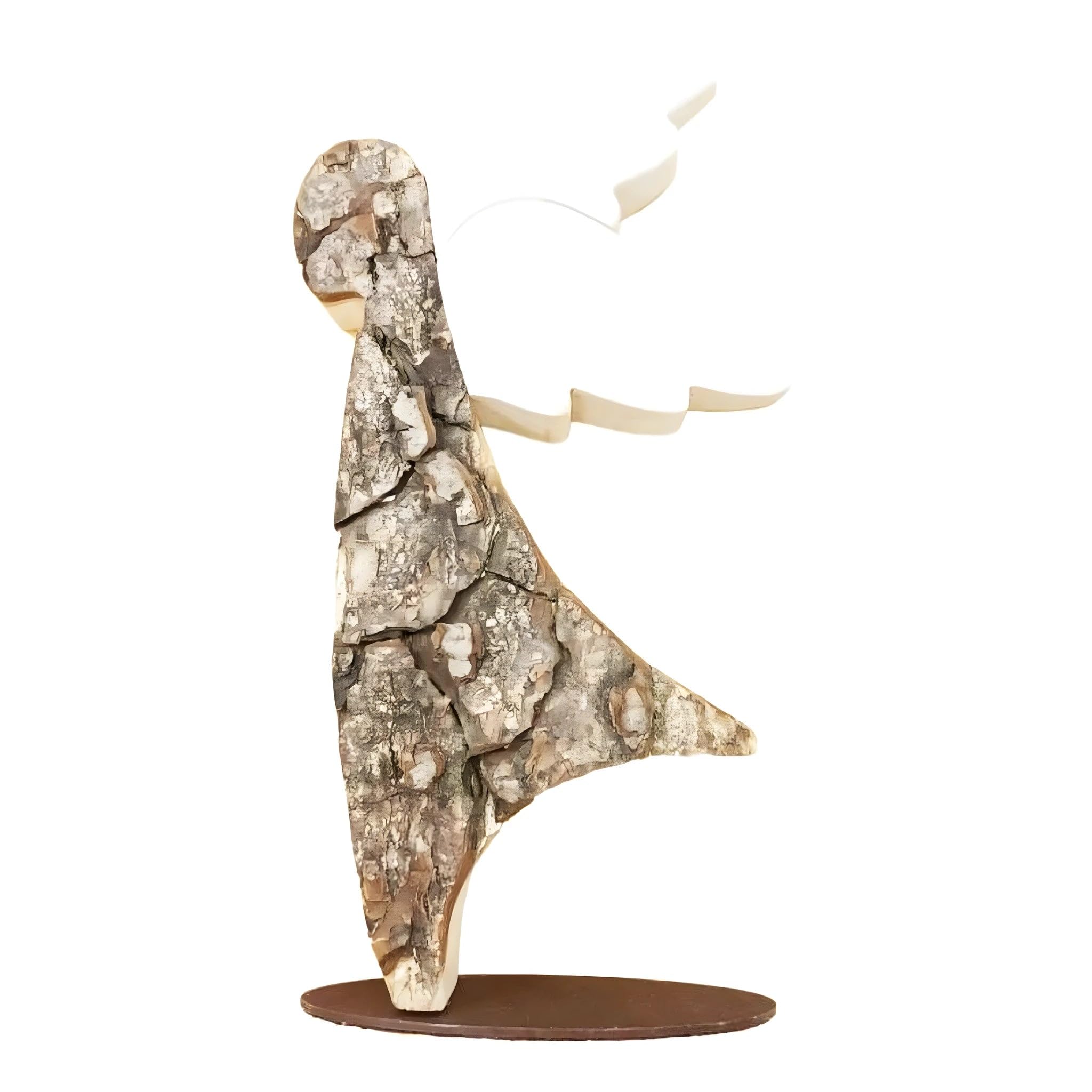 Dolfi Angel 12 cm Wooden 12 cm | Natural Wood in Val Gardena | Nativity Figure
