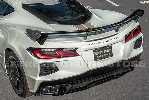 Miniatura 5 de Repuesto para modelos Chevrolet Corvette C8 2020 actuales | GM Factory Style ABS plástico pintado de carbono flash metálico tapa trasera trasera