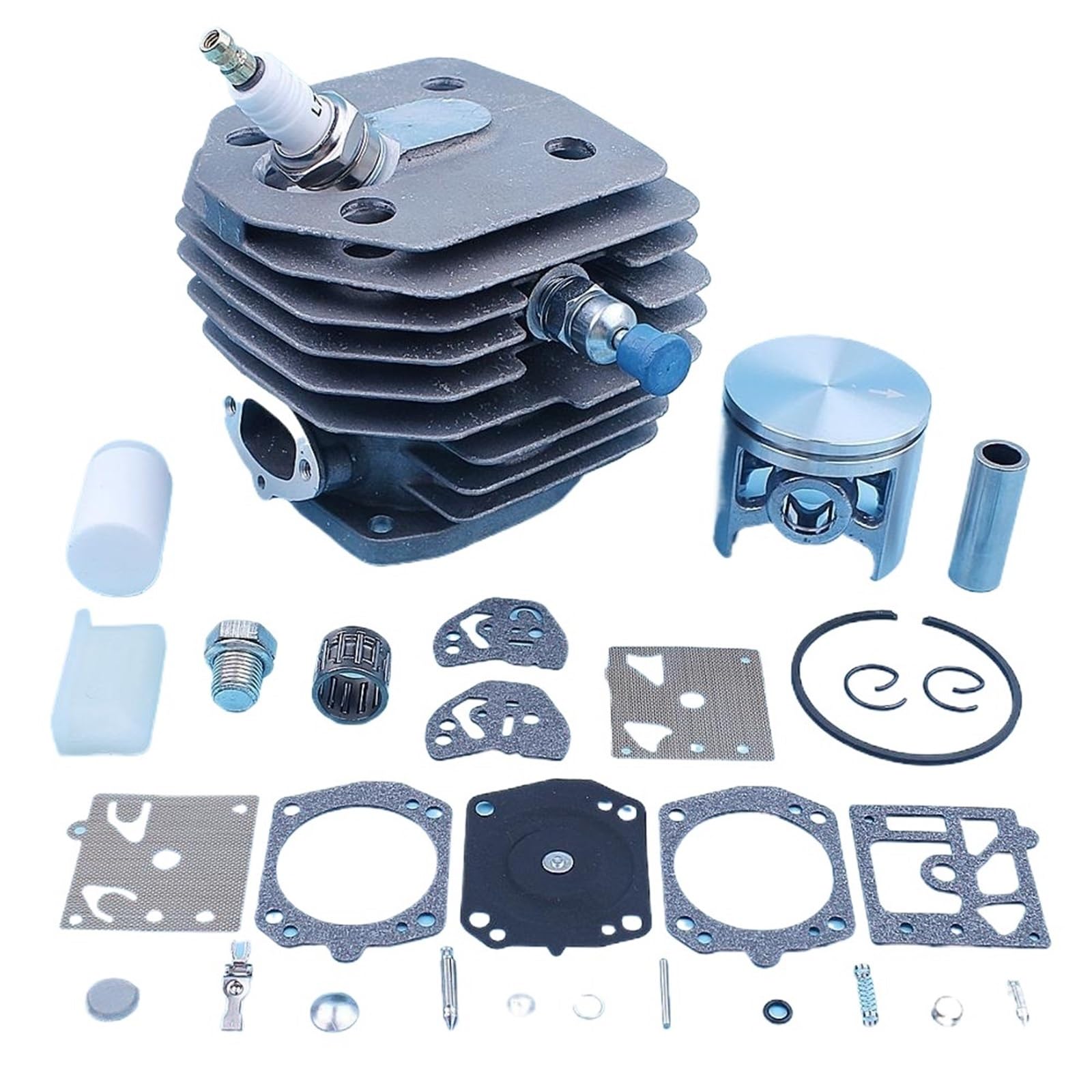 45mm Cylinder Piston Bearing Carb Kit fit For 154 254 154XP 254XP Chainsaw Spark Plug