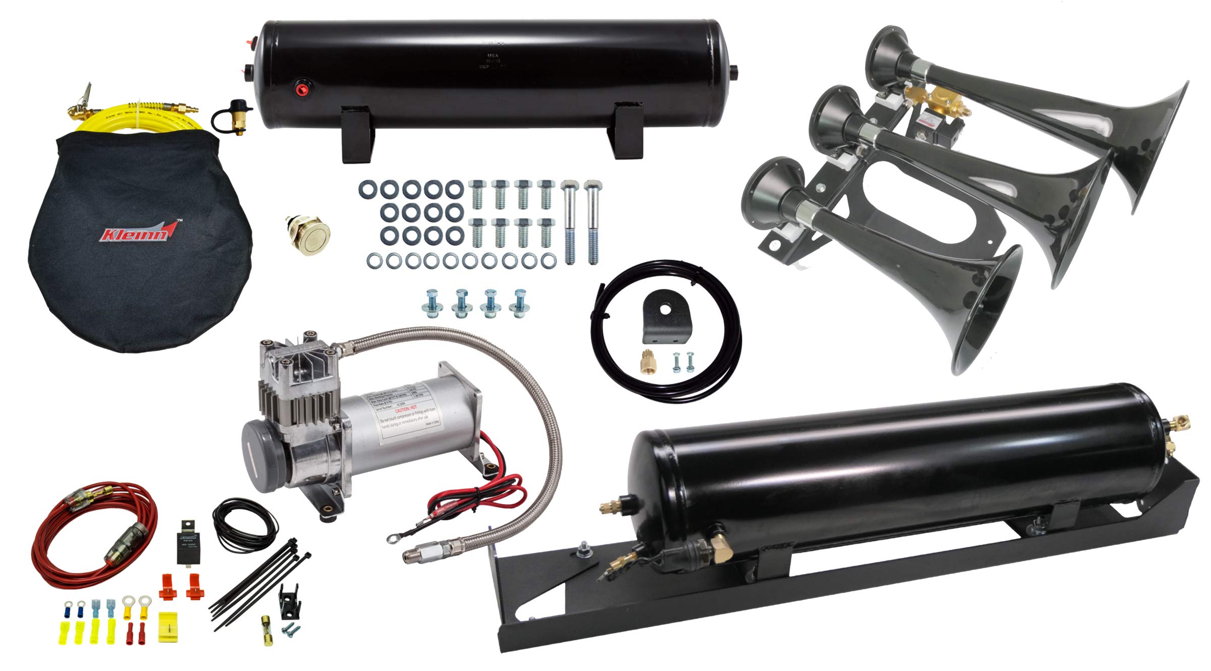 KleinnAir Horns with Spare Tire Location Horn Mount