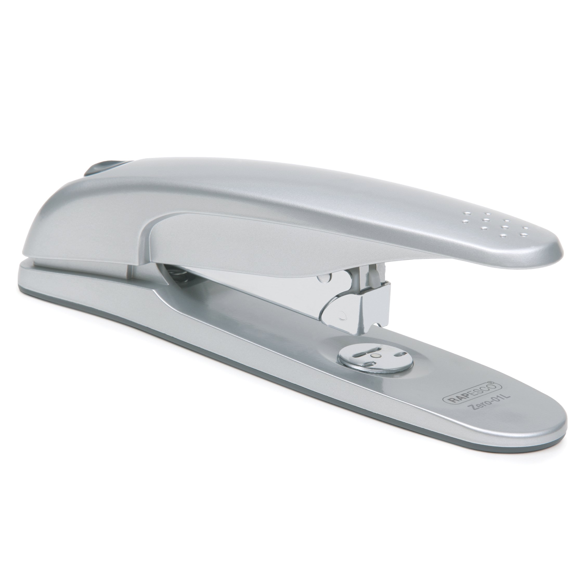 Rapesco 0377 Zero-01L Grapadora de Carga Completa, Capacidad de 50 Hojas, Gris