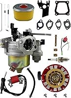 Tune Up Rebuild Kit for Honda GX160 GX200 4-6.5HP 163cc-196cc Engines - 16100-ZH8-W61 Carburetor, Ignition Coil, Spark Plug & More
