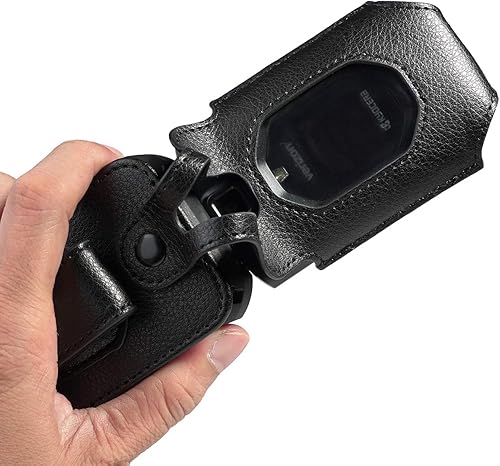 Miniatura 3 de Nakedcellphone Serie ajustada para Kyocera DuraXV Extreme, DuraXE Epic, DuraXA Equip, funda de cuero vegano negra con protección de pantalla