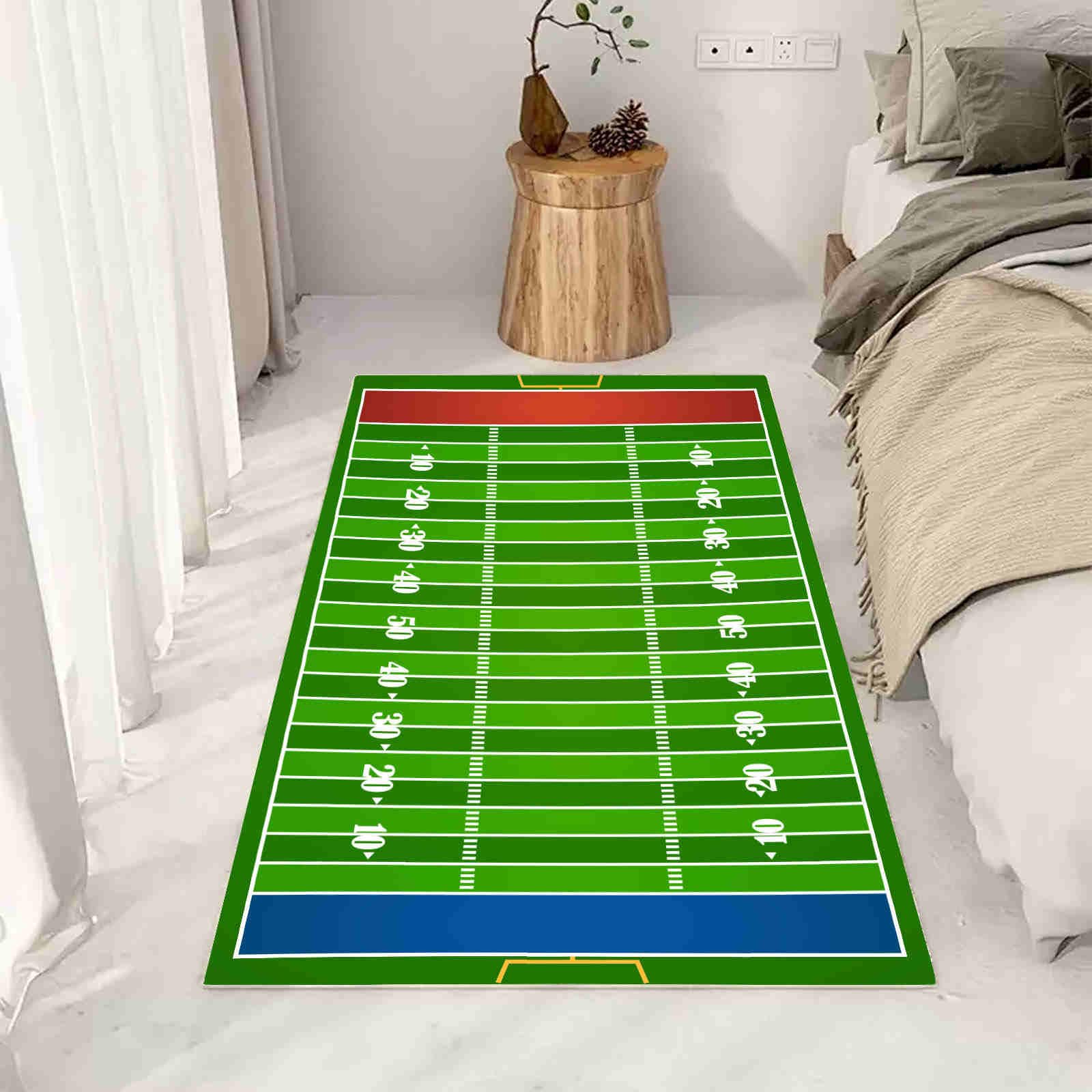 Amazon.com: Field Marking Graphic Large Area Rug 6x9ft End Zone