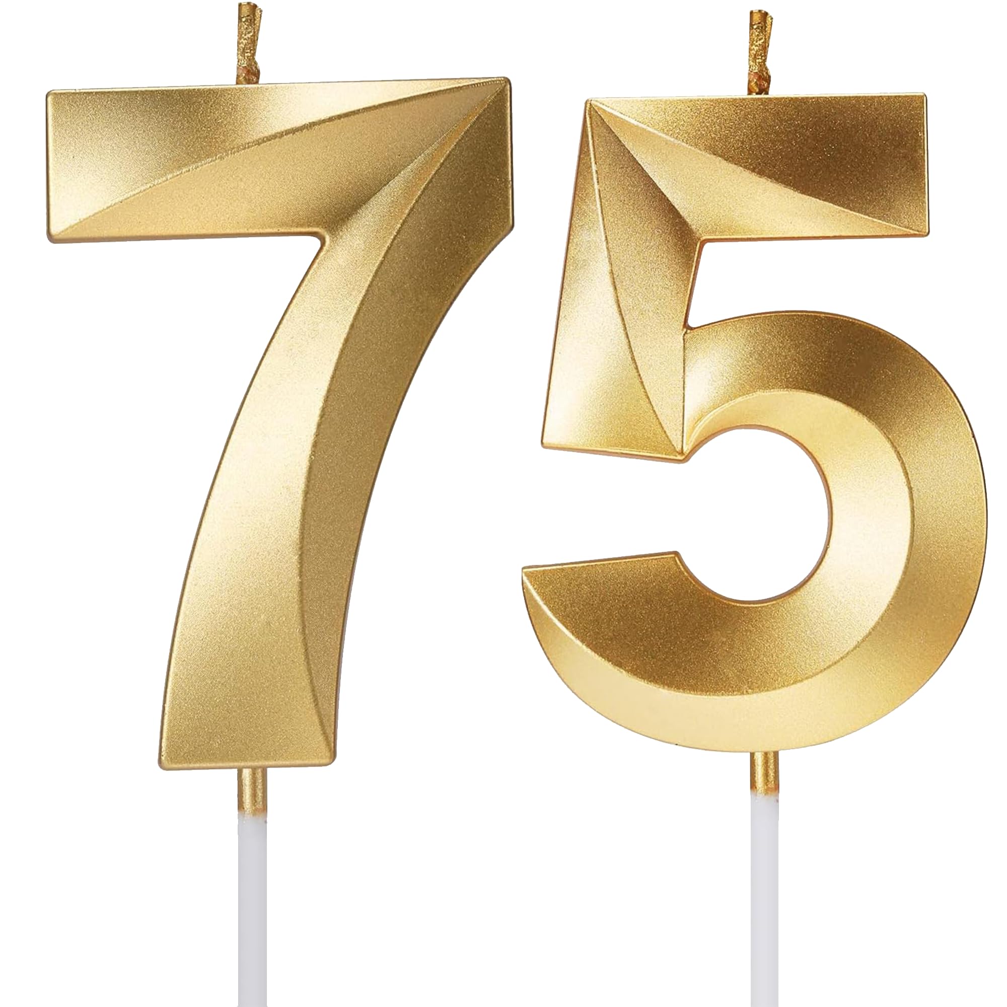 Birthday Candles Number Candles Age Year for Cakes Happy Birthday 3D Designed Wedding Anniversary Party Cake Topper Decorations