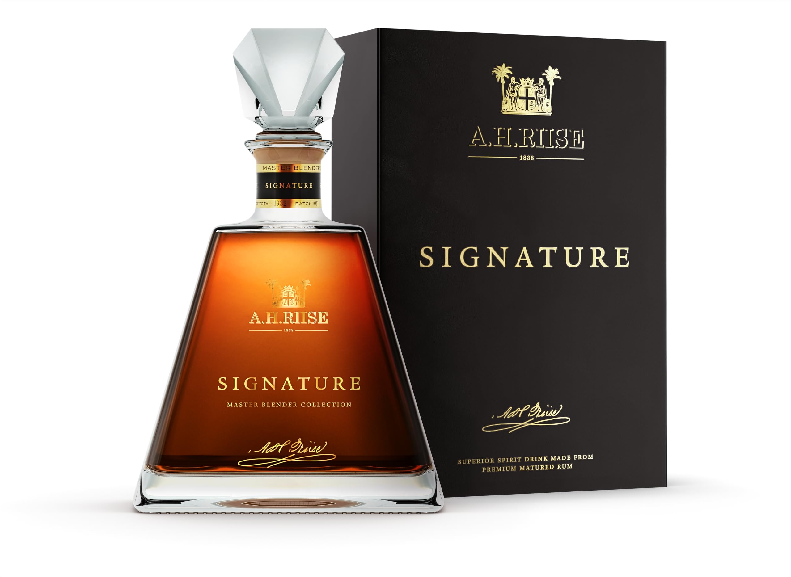 A.H. Riise Signature Master BlenderCollection| Premium Spirituose auf Rumbasis |Luxus Range|Lieblicher Geschmack | 700 ml | 43,9% Vol.