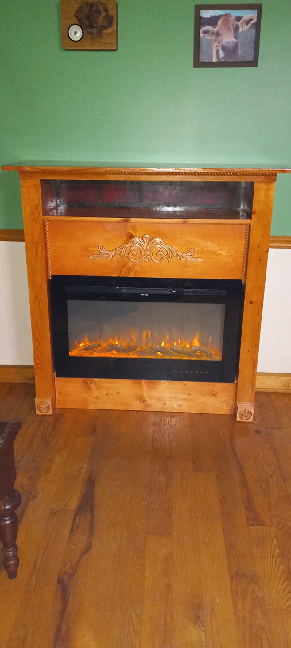 42/mo Finance Homajor 40 inch Electric Fireplace Inserts, Electric