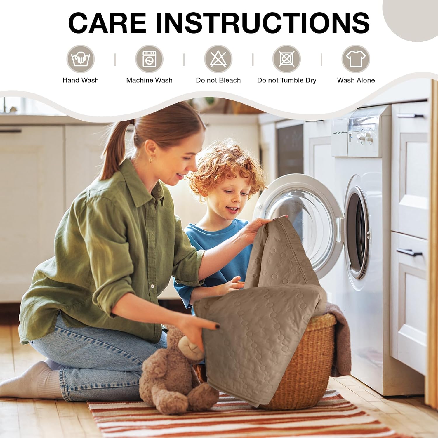 VANSOFY 100% Waterproof Recliner Chair Cover, Recliner Cover with Non-Slip Granule, Washable Reclining Chair with Pocket Furniture Protector for Kids, Pets(Light Brown, 23")