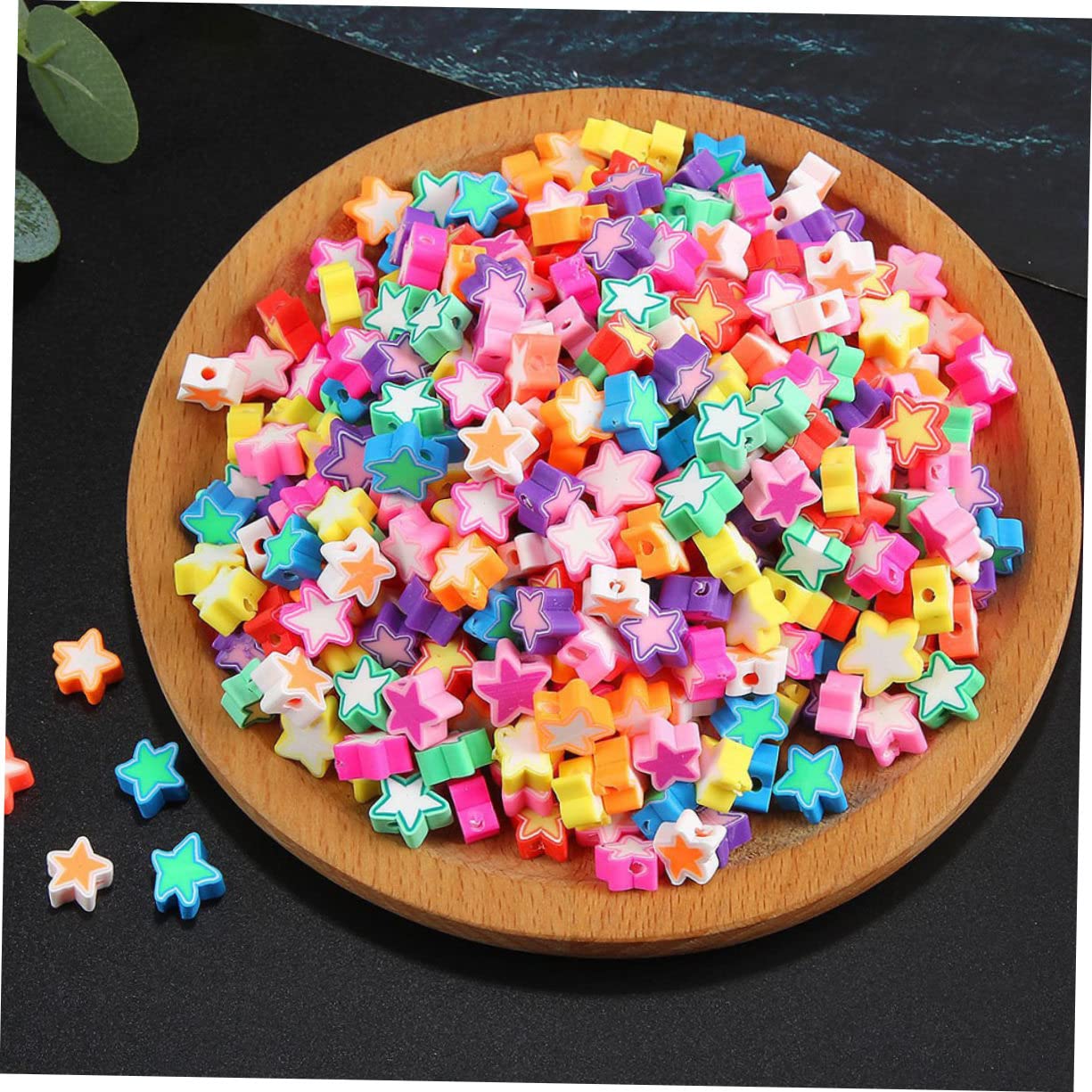 EXCEART 1000piezas Abalorios Sueltos De Para De Pulsera y Collar Accesorios De Joyería Arcilla Polimérica Perfectos Para Manualidades y Proyectos De