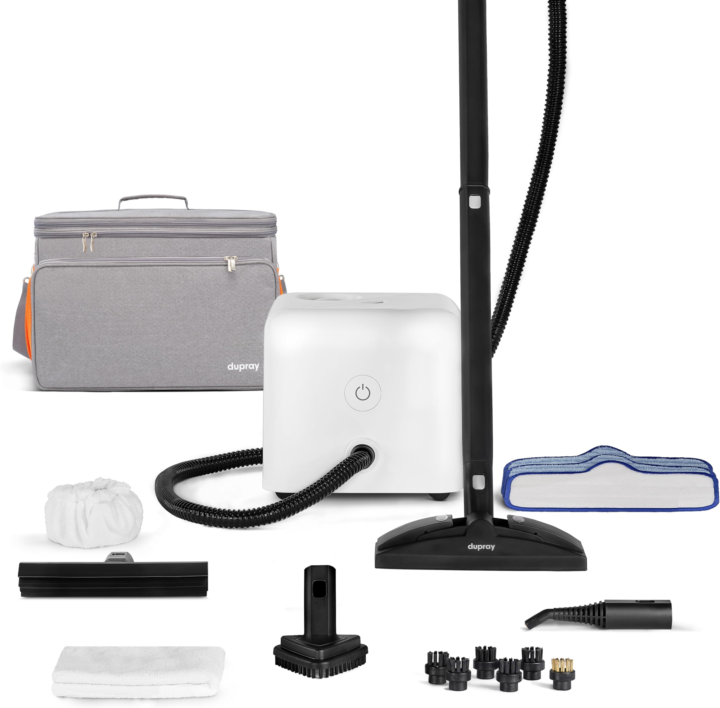 Neat Steam Cleaner with the Awesome Bag, Multipurpose Steamer for Floors, Grout & Upholstery, Chemical-Free Cleaning, Large Tank, 18-Piece Accessory Kit