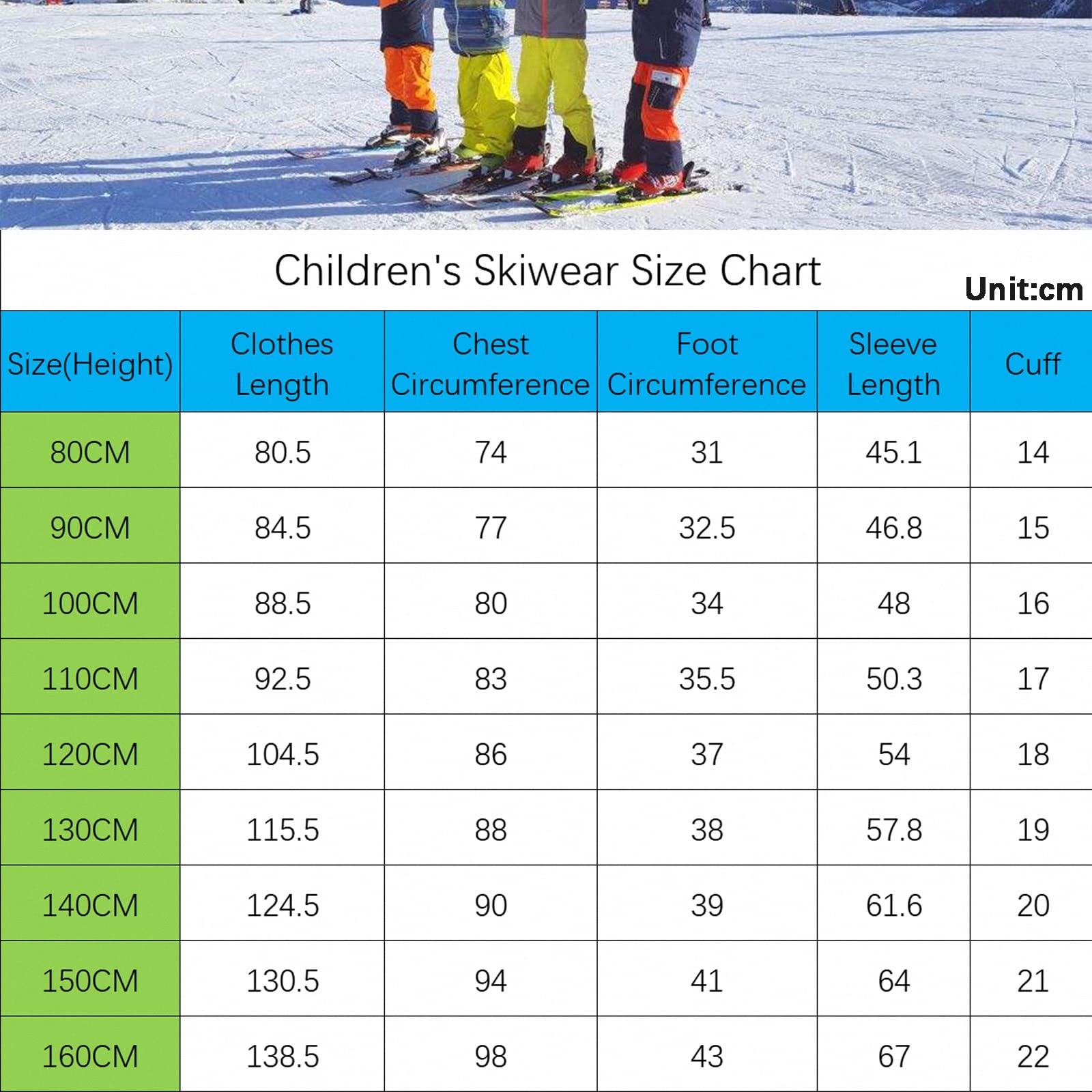 Tute da Sci Stampate in Un Unico Pezzo Bambino,Giacca Giubbino Sci Snowboard Esterni in Stile Americano,Soft Shell Snowsuit Cotone Cappotto Neve Invernali Ragazzi/Ragazze