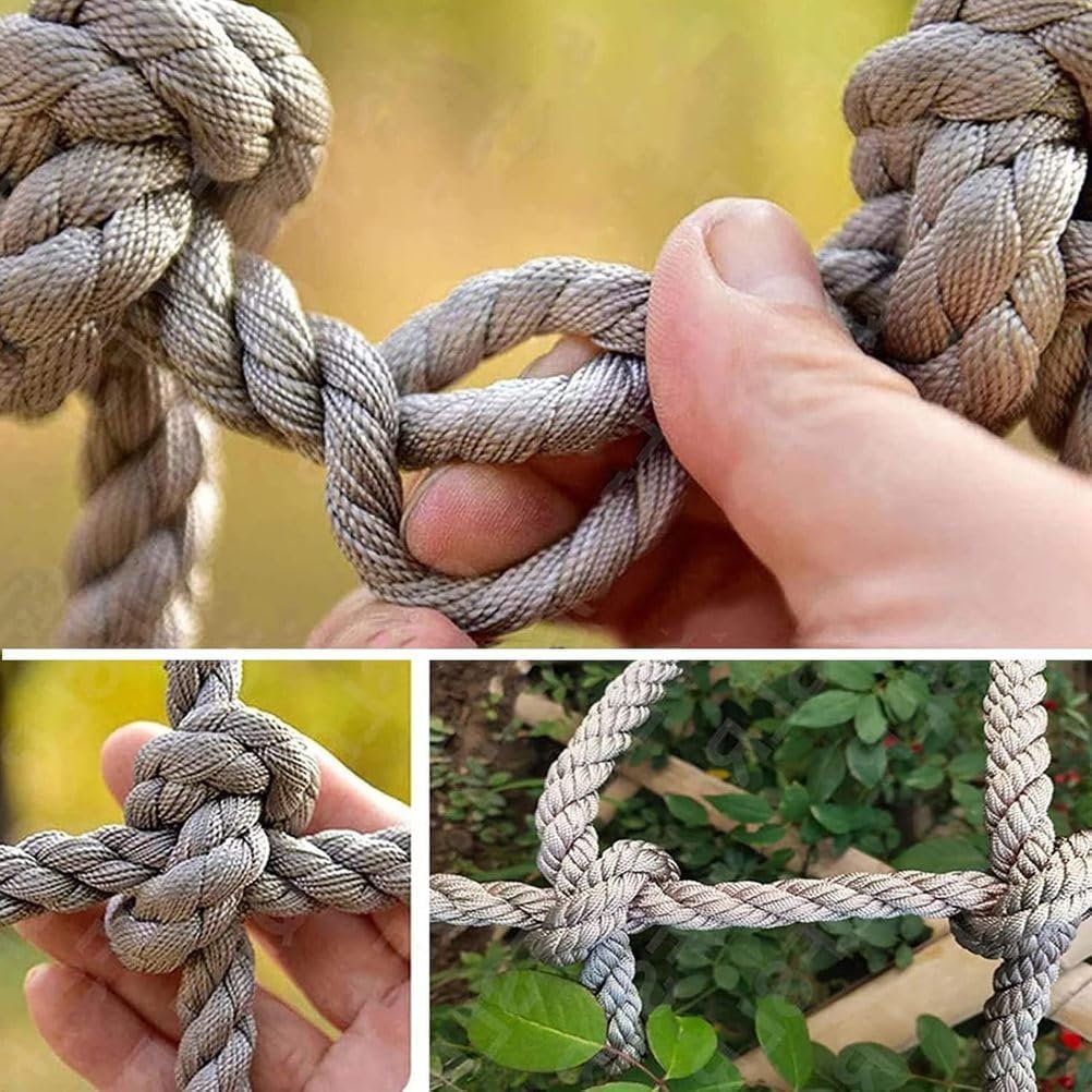 Heavy Duty Climbing Cargo Net - Durable Polyamide Rope Ladder for Playground Safety, Outdoor Climbing & Training Equipment - Ideal for Kids' Play Activities