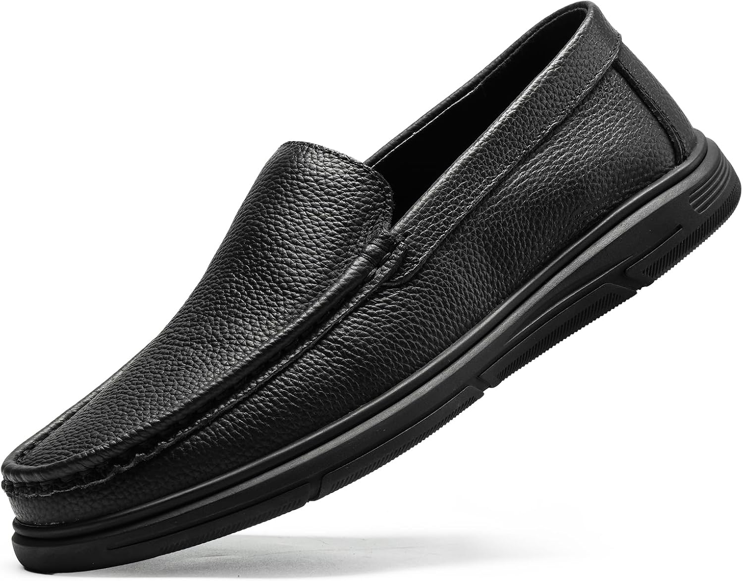 Men’s Loafers Casual Leather Slip-On Oxfords Driving Shoes Dress Soft Comfortable & Light-Weight