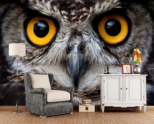 Amazon Wjymjj 壁画の写真の壁紙 フクロウ 300x210 Cm カスタム大壁画壁紙 テレビの背景リビングルームの写真の壁紙3d部屋の 壁紙 壁掛け絵画 現代 装飾画 Diy 工具 ガーデン