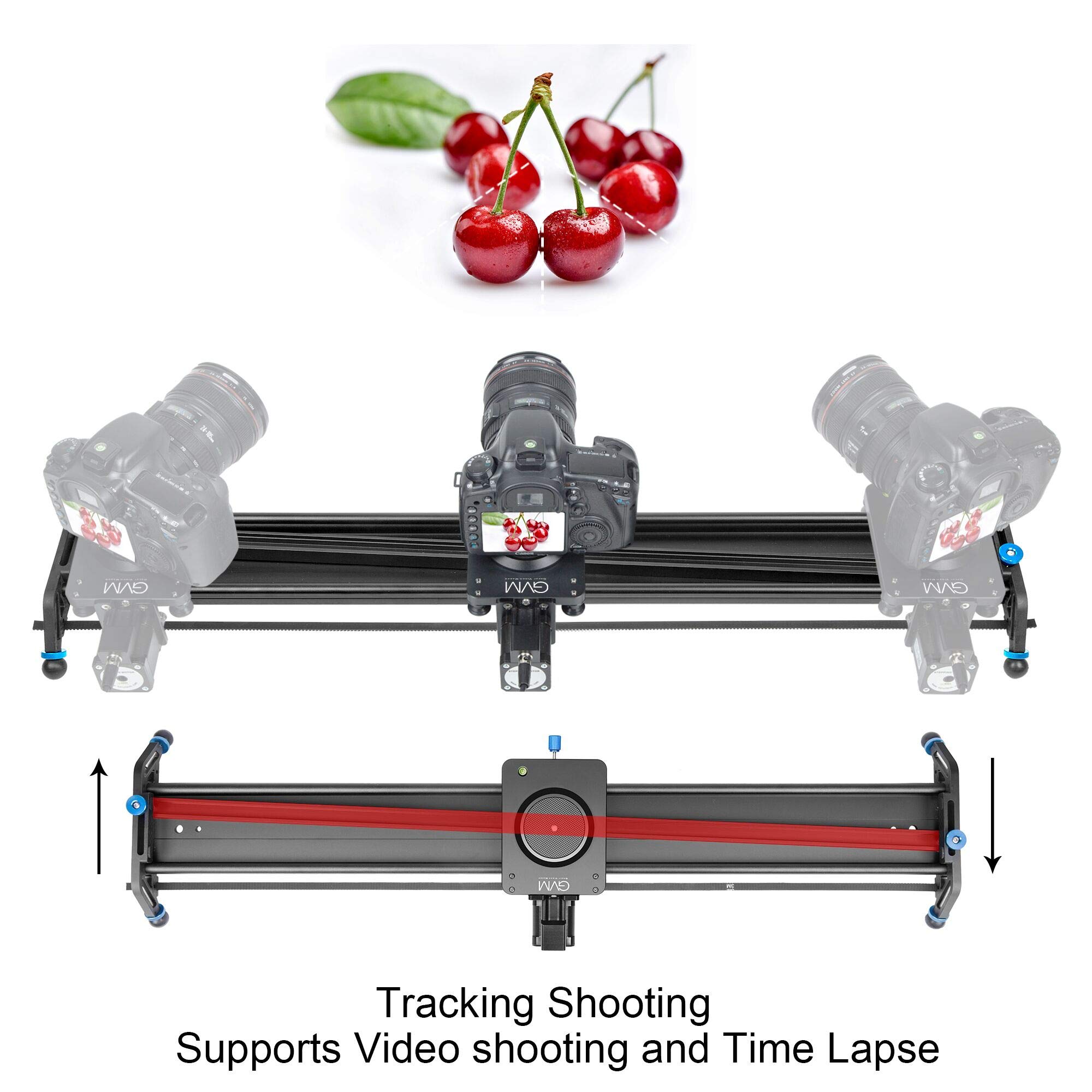 Dolly Gvm Slider Timelapse GVM Motorized Camera Slider, 31 Carbon