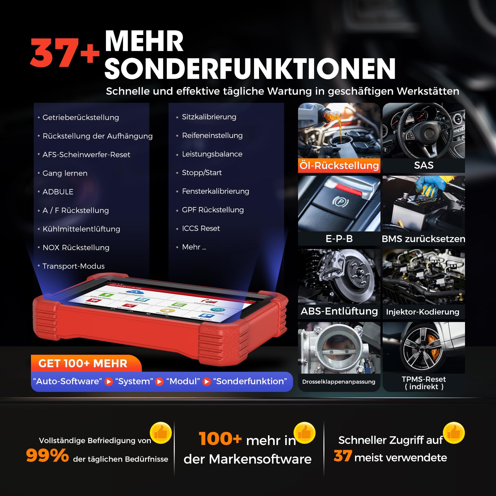 Launch X431 CRP919XBT Elite OBD2-Diagnosegerät, 2026 Drahtlos bidirektionale Scan-Tool, ECU-Codierung, 45+ Dienst, alle System-Diagnosescanner, FCA AutoAuth, V.A.G Guided, CANFD DoIP, 2 Jahre Update